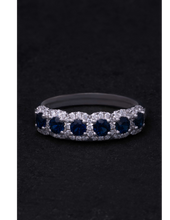 Load image into Gallery viewer, Round Sapphire Half Eternity
