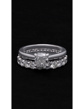 Load image into Gallery viewer, Solitaire &amp; Eternity Engagement Set
