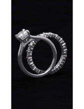 Load image into Gallery viewer, Solitaire &amp; Eternity Engagement Set
