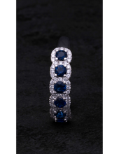 Load image into Gallery viewer, Round Sapphire Half Eternity
