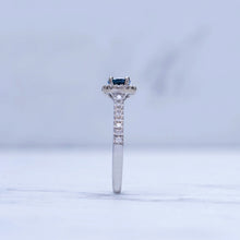 Load image into Gallery viewer, Sideways Sapphire Oval Ring
